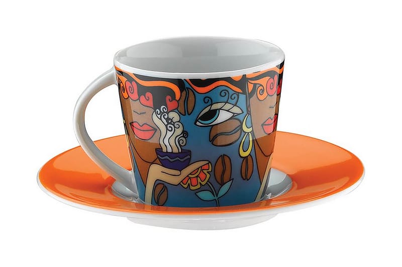 Kaffeservis 12-pack - Flerfärgad - Hushåll - Servering & Dukning - Muggar & koppar - Kaffekopp & kaffemugg