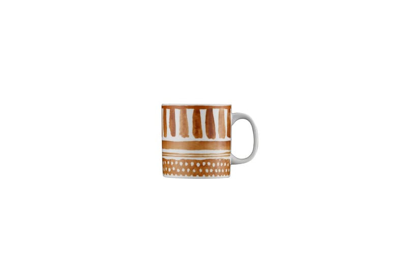 Keng Kaffekopp - Orange/Brun/Vit - Kaffekopp & kaffemugg - Porslin - Muggar & koppar