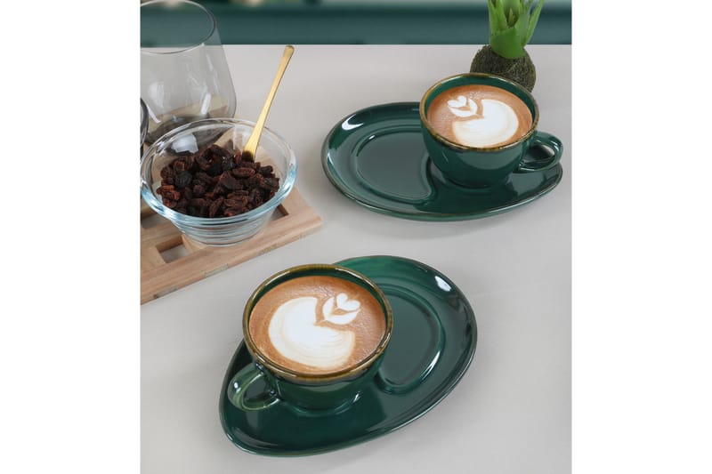 Khalidur Kaffekopp 4-delar - Grön - Kaffekopp & kaffemugg - Muggar & koppar