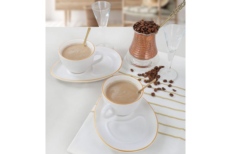 Khalidur Kaffekopp 4-delar, Vit