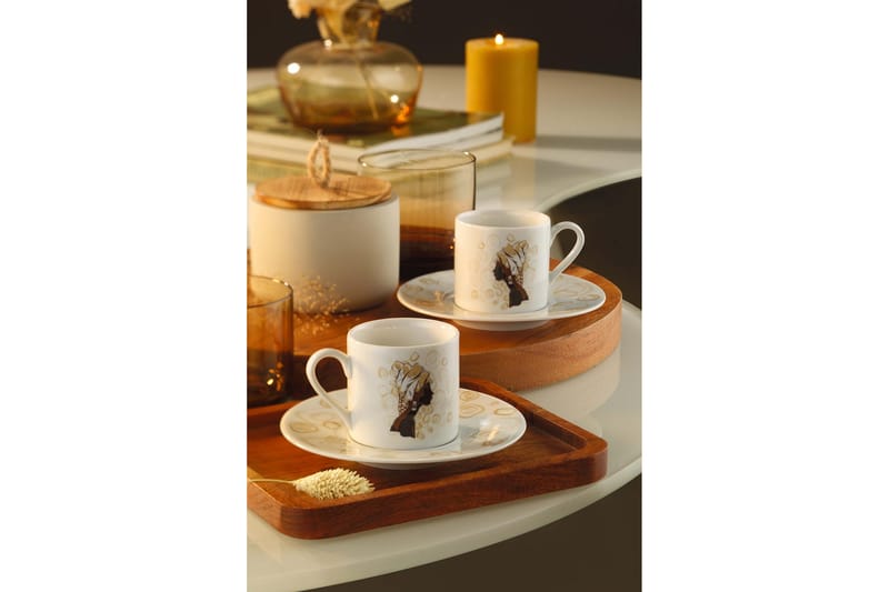 Mahasim Kaffekopp 4-delar - Flerfärgad - Kaffekopp & kaffemugg - Muggar & koppar - Porslin