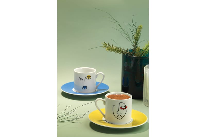 Mahasim Kaffekopp 4-delar - Flerfärgad - Hushåll - Servering & Dukning - Muggar & koppar - Kaffekopp & kaffemugg