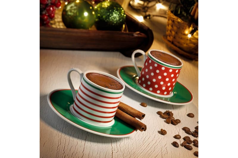 Mahasim Kaffekopp 4-delar - Flerfärgad - Kaffekopp & kaffemugg - Muggar & koppar - Porslin