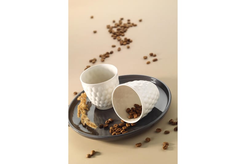 Mahta Kaffekopp 2-delar - Creme - Kaffekopp & kaffemugg - Muggar & koppar - Porslin