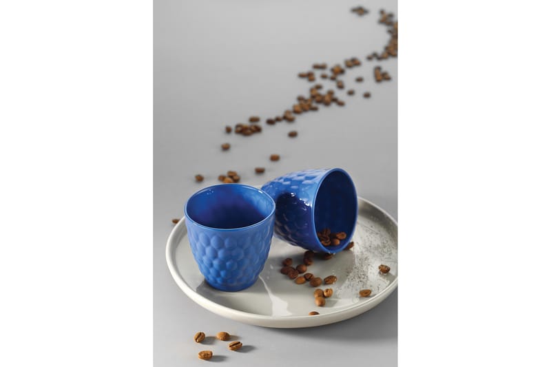 Mahta Kaffekopp 2-delar - Mörkblå - Kaffekopp & kaffemugg - Porslin - Muggar & koppar