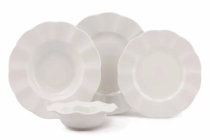 Adine Middagsservis 24 Delar Porslin - Creme - Hushåll - Servering & Dukning - Porslin