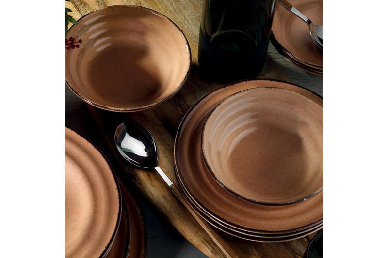 Adine Tallriksset 24 Delar - Porslin/Ljusrosa - Hushåll - Servering & Dukning - Porslin