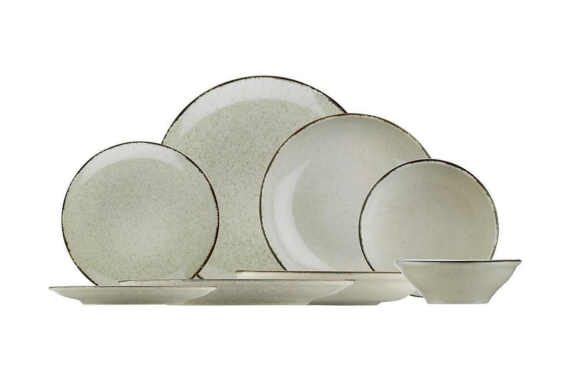 Adine Tallriksset 24 Delar - Porslin/Brun - Hushåll - Servering & Dukning - Porslin