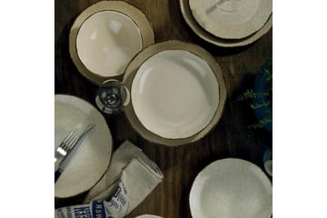 Adine Tallriksset 24 Delar - Porslin/Brun - Hushåll - Servering & Dukning - Porslin