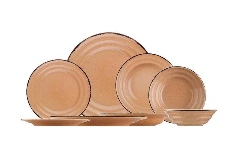 Adine Tallriksset 24 Delar, Porslin/Ljusrosa