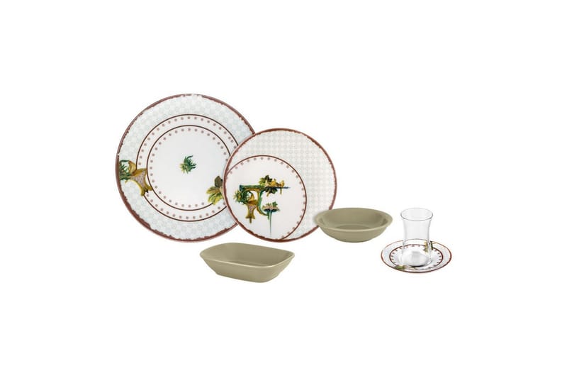 Frukostset (25 delar) Nylar 129 Flerfärgad - Multifärgad - Hushåll - Servering & Dukning - Porslin