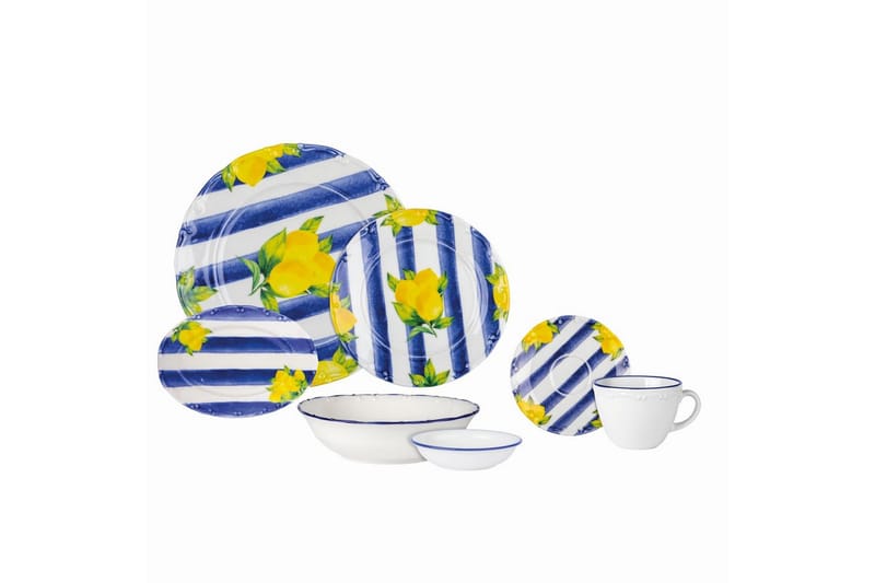 Frukostset (26 delar) Nylar 126 Flerfärgad - Blå - Hushåll - Servering & Dukning - Porslin