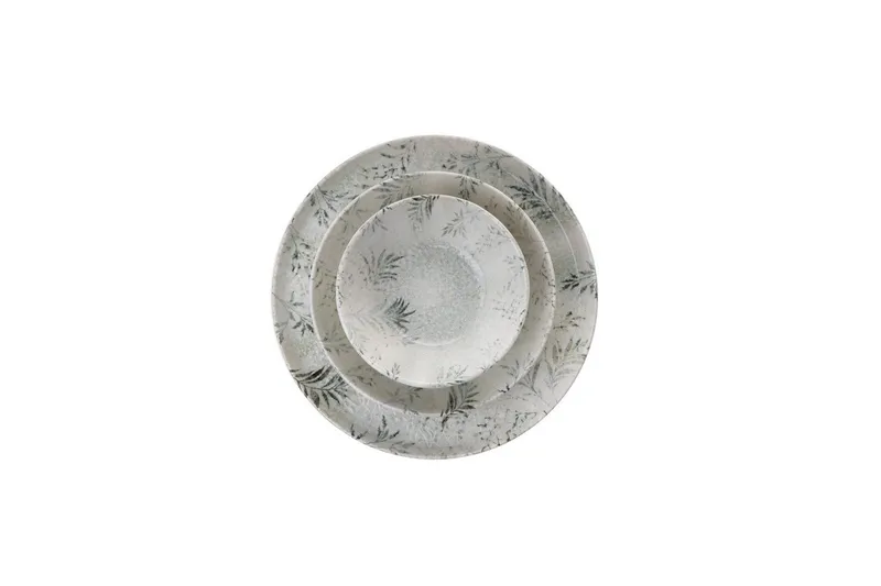 Middagset (12 delar) Wenaeton Vit / Antracit - Vit/Antracit - Hushåll - Servering & Dukning - Porslin