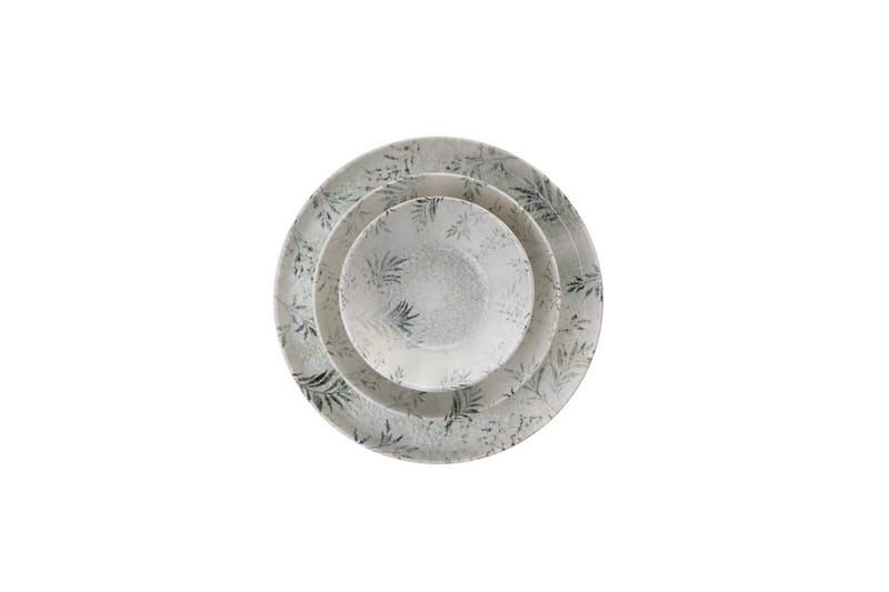 Middagset (12 delar) Wenaeton Vit / Antracit - Vit/Antracit - Hushåll - Servering & Dukning - Porslin