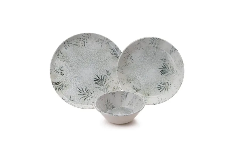 Middagset (12 delar) Wenaeton Vit / Antracit, Vit/Antracit