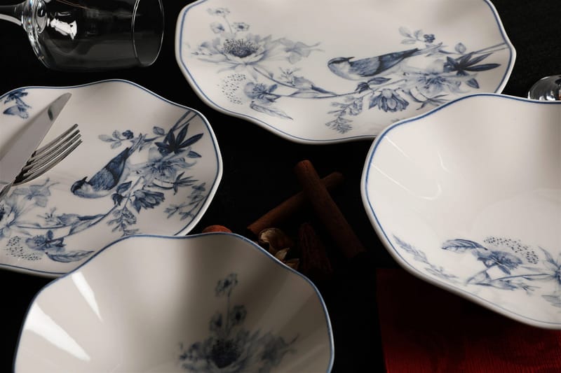 Mathura Servis - Flerfärgad - Hushåll - Servering & Dukning - Porslin - Porslin servis