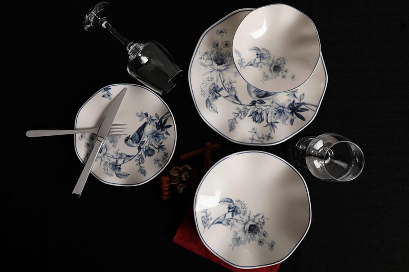 Mathura Servis - Flerfärgad - Hushåll - Servering & Dukning - Porslin - Porslin servis