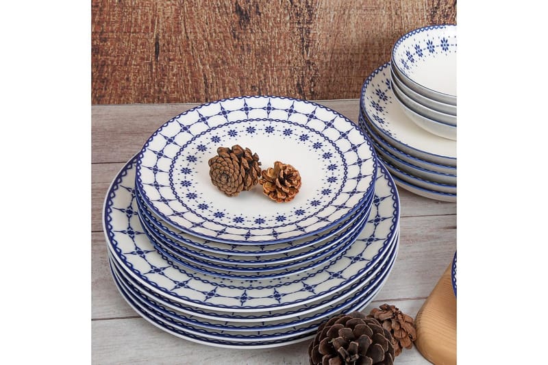 Subatan Tallriksset 24 Delar - Porslin/Vit - Hushåll - Servering & Dukning - Porslin