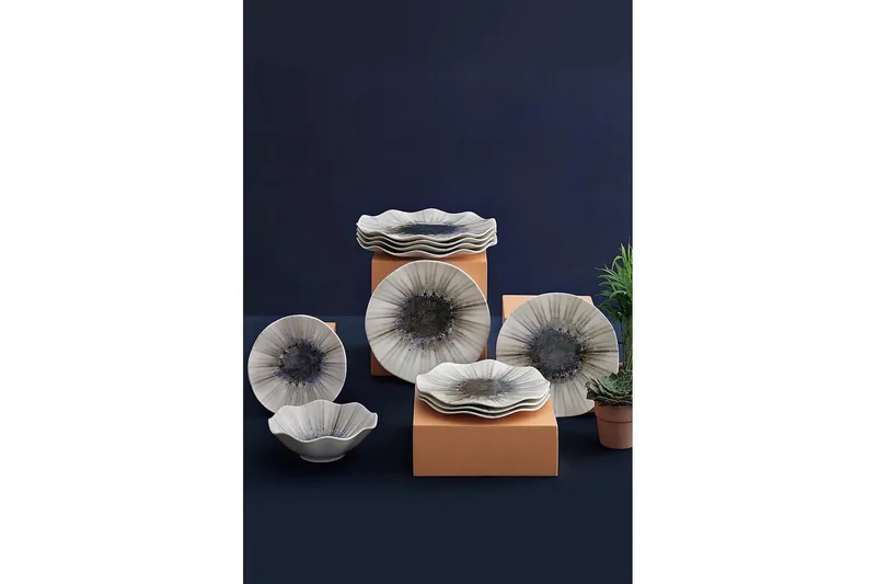 Subatan Tallriksset 24 Delar - Porslin/Flerfärgad - Hushåll - Servering & Dukning - Porslin