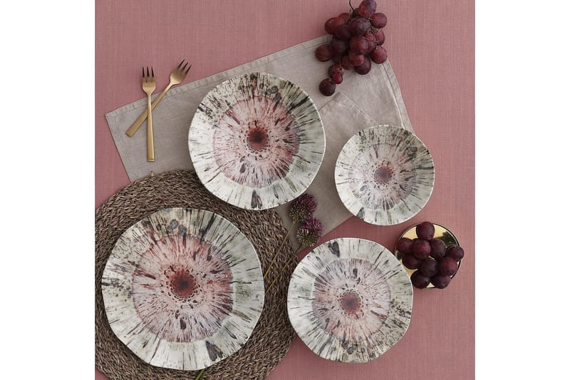 Subatan Tallriksset 24 Delar - Porslin/Flerfärgad - Hushåll - Servering & Dukning - Porslin