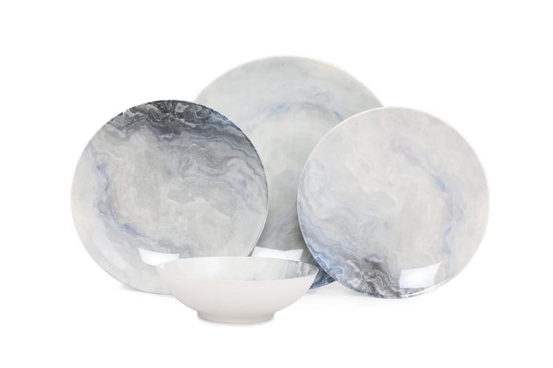 Subatan Tallriksset 24 Delar, Porslin/Flerfärgad