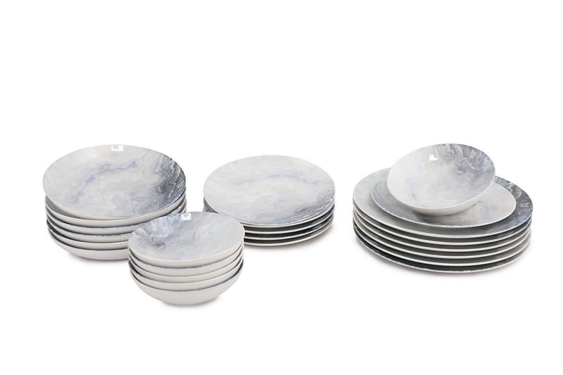 Subatan Tallriksset 24 Delar - Porslin/Flerfärgad - Hushåll - Servering & Dukning - Porslin