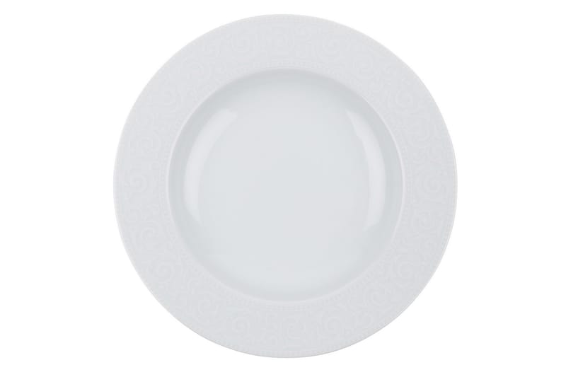 Adine Middagsservis 24 Delar Porslin - Vit - Hushåll - Servering & Dukning - Tallrikar & skålar