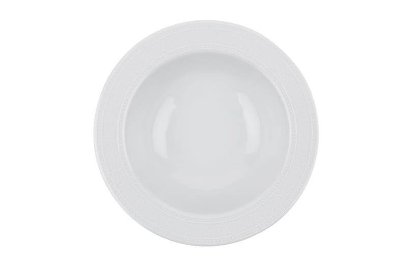 Adine Middagsservis 24 Delar Porslin - Vit - Tallrikar & skålar - Porslin - Porslin servis