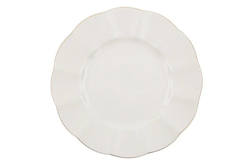 Adine Middagsservis 24 Delar Porslin - Creme/Guld - Hushåll - Servering & Dukning - Tallrikar & skålar