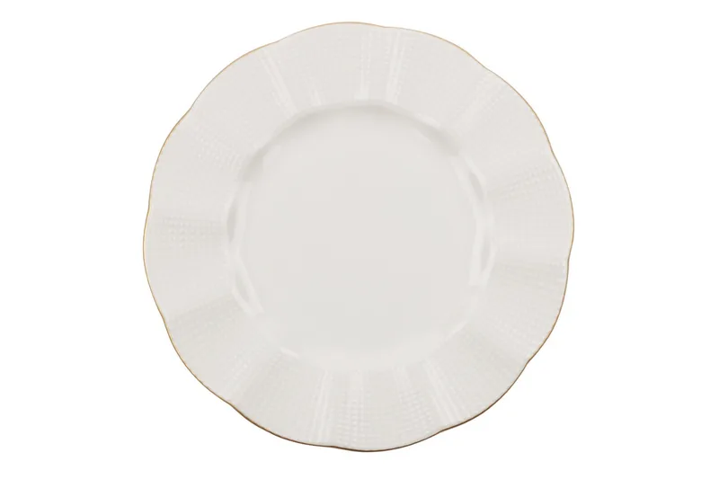 Adine Middagsservis 24 Delar Porslin - Creme/Guld - Hushåll - Servering & Dukning - Tallrikar & skålar