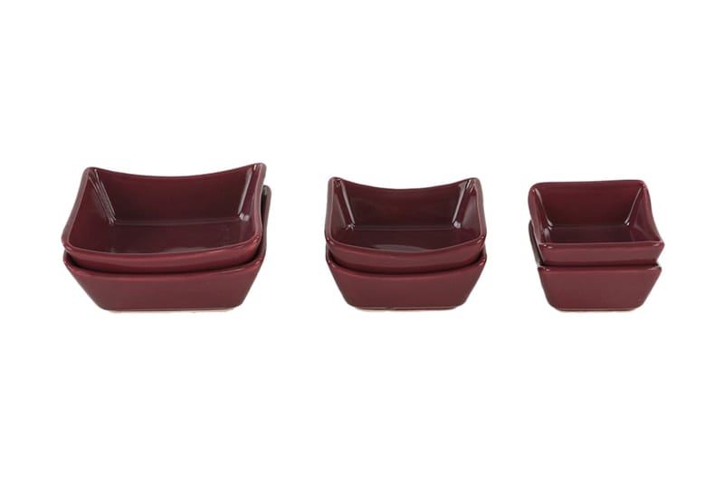 Assietter - Mörklila - Hushåll - Servering & Dukning - Tallrikar & skålar - Fyrkantiga tallrikar