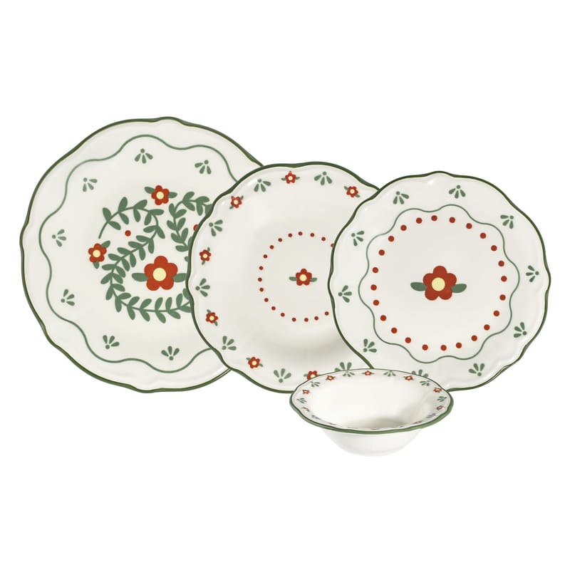 Fralen Servis (24 delar) 32x36x41 cm - Flerfärgad - Hushåll - Servering & Dukning - Tallrikar & skålar