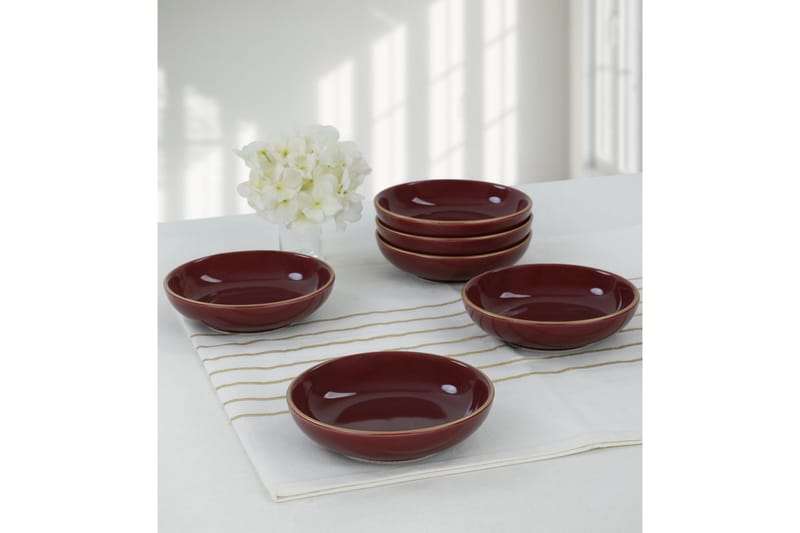 Kausal Djup Tallrik 13 cm, Vinröd