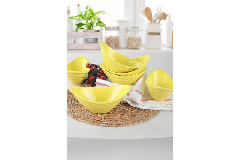 Khana Djup Tallrik 4,1 cm, Gul