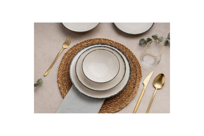 Middagset (24 delar) Noriel Mångfärgad - Multifärgad - Hushåll - Servering & Dukning - Tallrikar & skålar - Serviser & tallrikar set