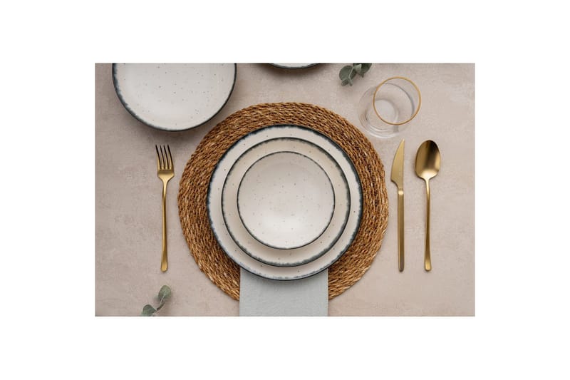 Middagset (24 delar) Noriel Mångfärgad - Multifärgad - Hushåll - Servering & Dukning - Tallrikar & skålar - Serviser & tallrikar set