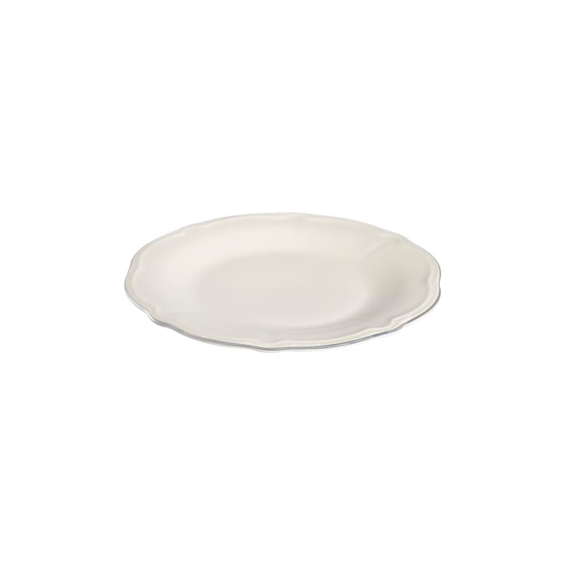 Platin Middagsservis (24 delar) 32x36x41 cm - Vit och silver - Hushåll - Servering & Dukning - Tallrikar & skålar