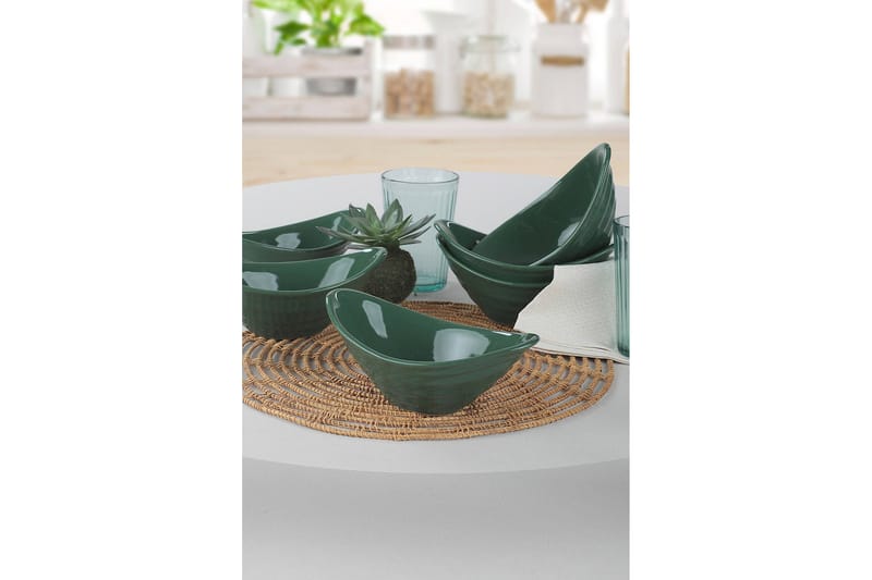 Skålset 6-pack - Grön - Hushåll - Servering & Dukning - Tallrikar & skålar - Djupa tallrikar