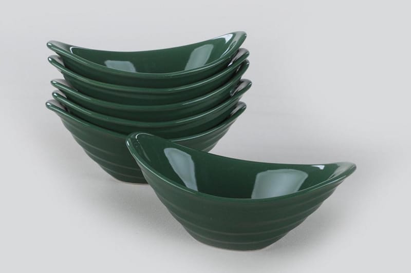 Skålset 6-pack - Grön - Hushåll - Servering & Dukning - Tallrikar & skålar - Djupa tallrikar