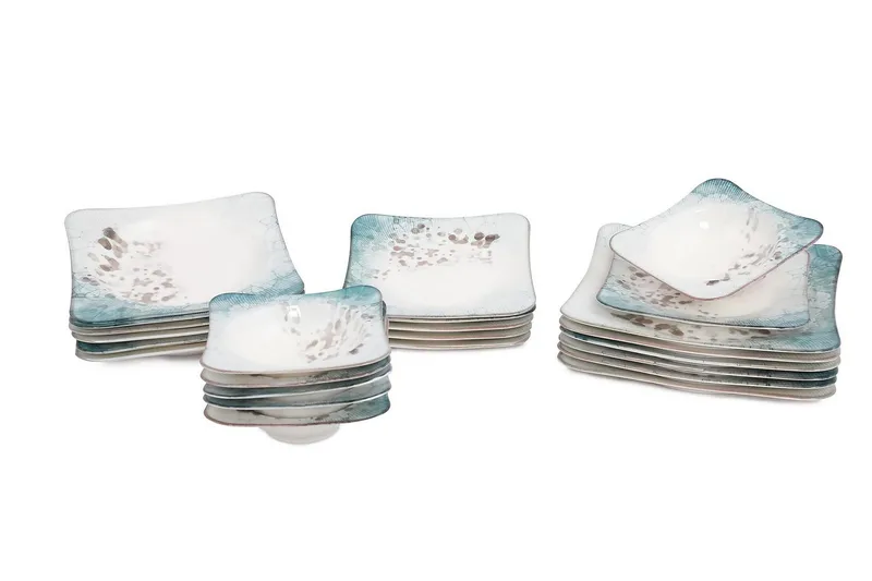 Subatan Tallriksset 24 Delar - Porslin/Flerfärgad - Hushåll - Servering & Dukning - Tallrikar & skålar - Serviser & tallrikar set