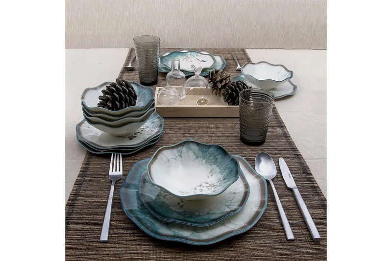 Subatan Tallriksset 24 Delar - Porslin/Flerfärgad - Hushåll - Servering & Dukning - Tallrikar & skålar - Serviser & tallrikar set