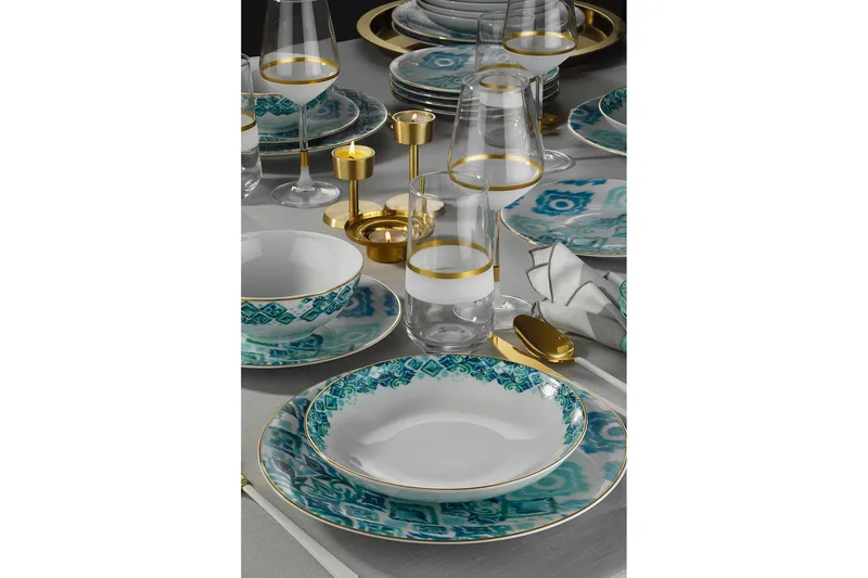 Tallriksset 24-pack - Flerfärgad - Hushåll - Servering & Dukning - Tallrikar & skålar - Serviser & tallrikar set