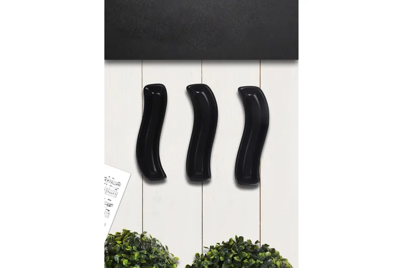 Tallriksset 3-pack - Svart - Hushåll - Servering & Dukning - Tallrikar & skålar - Serviser & tallrikar set