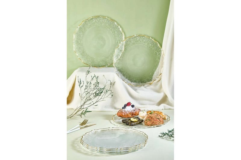 Tharos Tallriksset 28 cm - Transparent - Hushåll - Servering & Dukning - Tallrikar & skålar - Serviser & tallrikar set