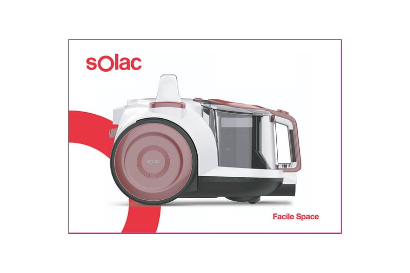 SOLAC Facil Space Påslös Dammsugare 800W - Golvdammsugare