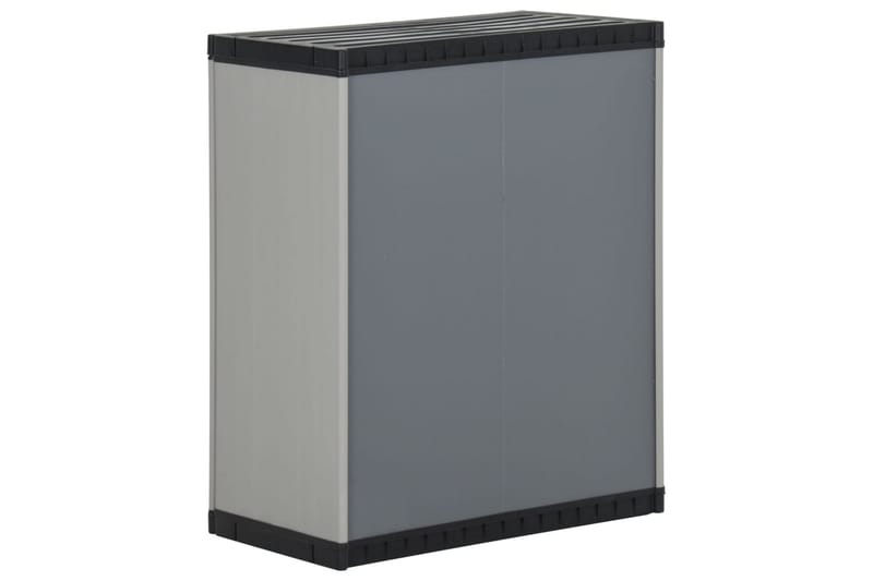 beBasic Trädgårdsavfallsskåp grå och svart 68x40x85 cm PP - Grey - Hushåll - Städ & klädvård - Källsortering & avfallshantering