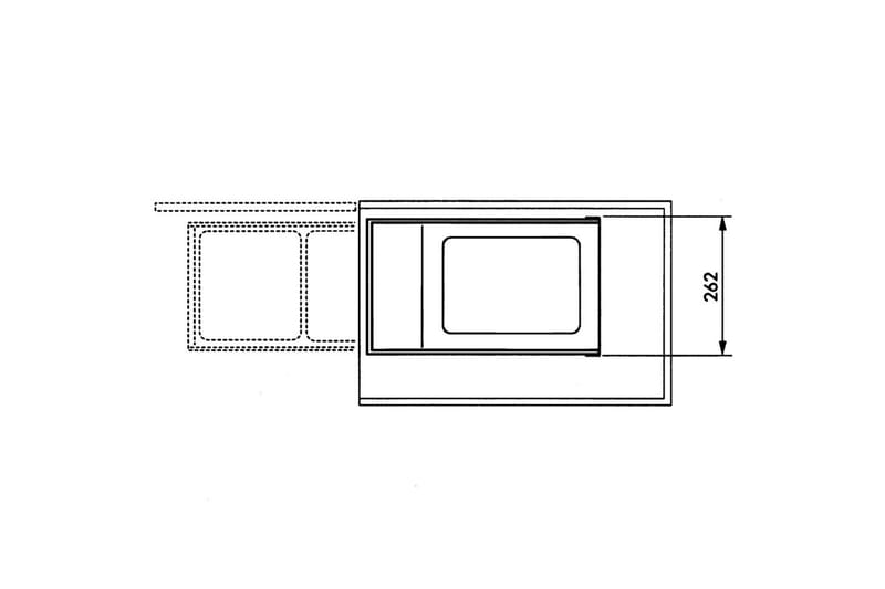 Hailo Sophink för skåp Multi-Box Duo strl L 2x14 L gräddvit - Papperskorg