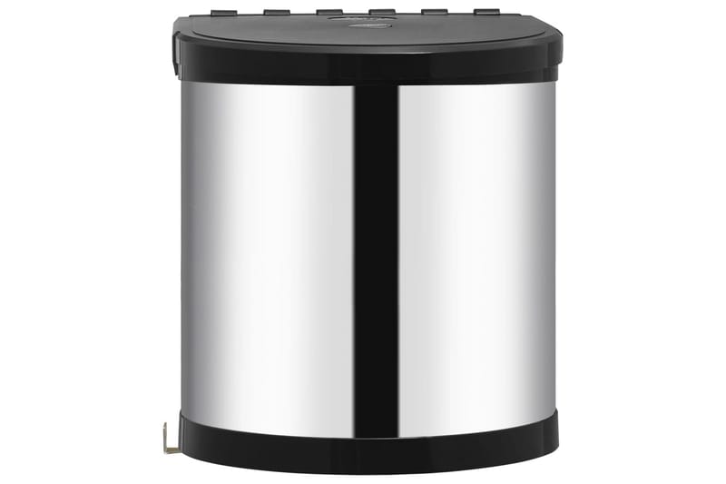 Inbyggd sophink rostfritt stål 12 L - Silver - Hushåll - Städ & klädvård - Källsortering & avfallshantering
