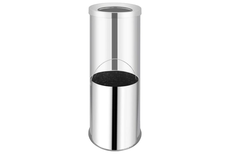 Soptunna 32 L rostfritt stål - Silver - Hushåll - Städ & klädvård - Källsortering & avfallshantering