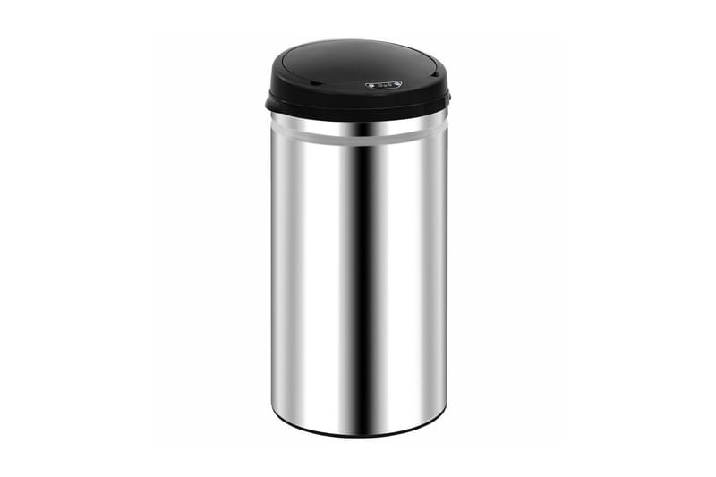 Soptunna med automatisk sensor 50 L rostfritt stål - Silver - Hushåll - Städ & klädvård - Källsortering & avfallshantering